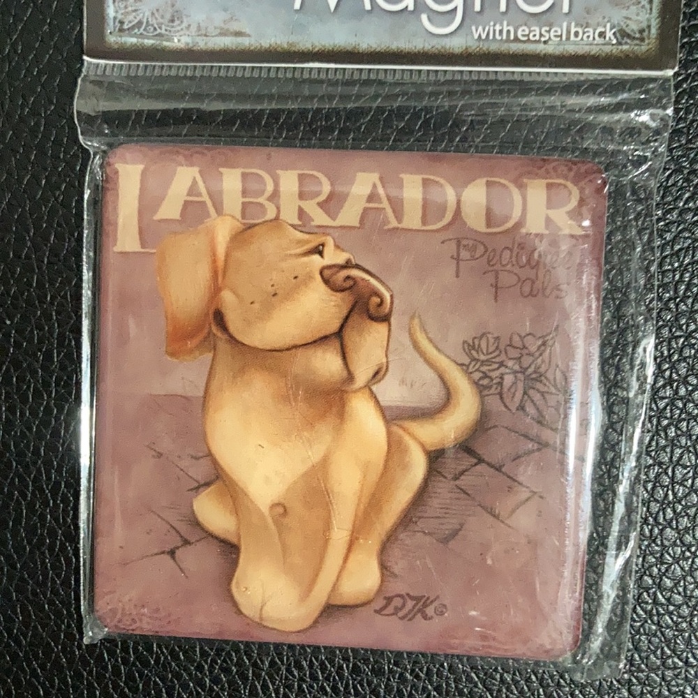 2 Labrador dog magnets 2.5” with easel back - Picture 8 of 10